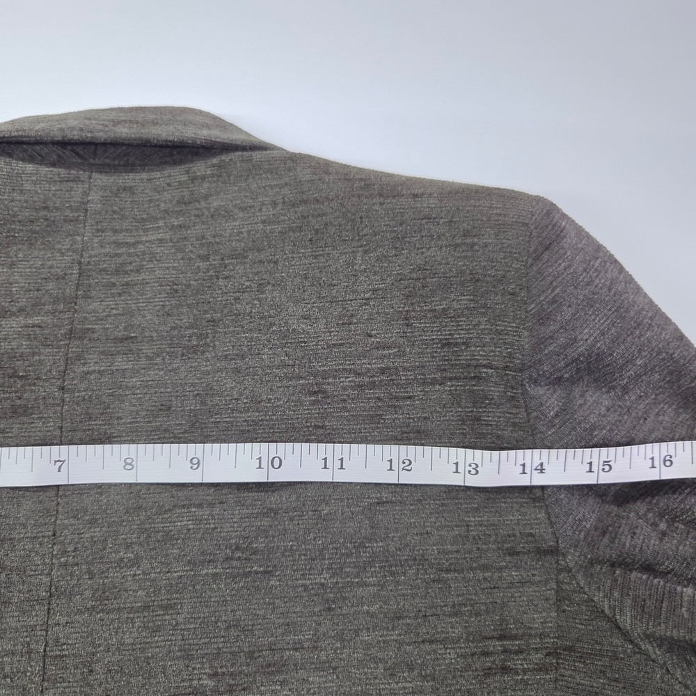 Andrea Viccaro Blazer Women 6P‎ Olive Green Chenille Textured Two Button Lined - Picture 5 of 11